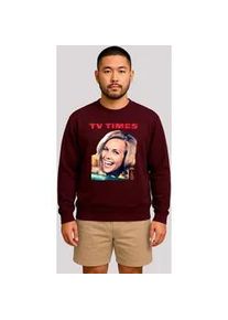 Sweatshirt F4NT4STIC "TV Times Honor Blackman 1964 Cover", Herren, Gr. M, braun (maroon), Obermaterial: 80% Baumwolle, 20% Polyester, regular fit, Rundhals, ohne B&uuml;ndchen, Sweatshirts Sweatshirt, Premium Qualit&auml;t