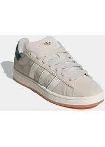 Sneaker Adidas ORIGINALS "CAMPUS 00S", Herren, Gr. 38, wei&szlig; (aluminium, sanftes wei&szlig;, collegiate gr&uuml;n), Leder, Schuhe Sneaker
