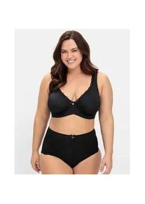 B&uuml;gel-BH sheego, Damen, Gr. 85, Cup E, schwarz, 82% Polyamid, 18% Polyester, Spitze:10% Elasthan, 90% Polyamid, BHs B&uuml;gel-BH