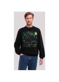 Sweatshirt F4NT4STIC "US National Parks Joshua Tree Oil On Canvas Style", Herren, Gr. S, schwarz, Obermaterial: 80% Baumwolle, 20% Polyester, regular fit, Rundhals, ohne B&uuml;ndchen, Sweatshirts Sweatshirt, Premium Qualit&auml;t