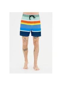 Badeshorts CRUZ "Toby", Herren, Gr. M, US-Gr&ouml;&szlig;en, blau (blau, orange), Elasthan, Polyester, bedruckt, mehrfarbig, Badehosen Badeshorts, im l&auml;ssigen Print-Design