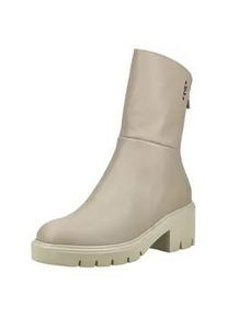Stiefelette Nero Giardini "Nero Giardini Stiefelette Leder", Damen, Gr. 40, beige, Leder, Schuhe Stiefelette