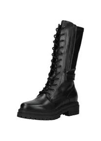 Schn&uuml;rstiefel Nero Giardini "Nero Giardini Stiefel Leder/Synthetik", Damen, Gr. 38, schwarz, Leder, Synthetik, Schuhe Schn&uuml;rstiefel