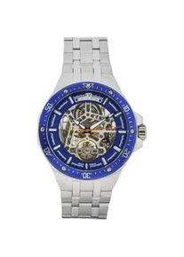 Automatikuhr Carl von Zeyten "Urberg", silber (silberfarben, blau), Armbanduhren, Herren, Automatikuhr, Armbanduhr, Herrenuhr, Made in Germany, Mechanische Uhr