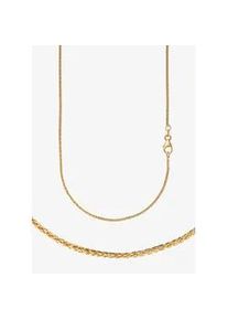Collierkettchen Firetti "Schmuck Geschenk Gold 333 o. 585 Halskette Fuchsschwanzkette dreifach" Gr. 60, gold (gelbgoldfarben), Halsketten, Damen, 60, Gelbgold 585, B: 1,4mm, Made in Germany, B:1,4mm