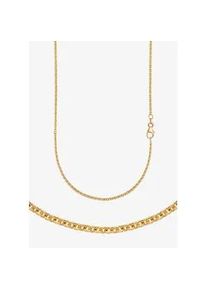 Collierkettchen Firetti "Schmuck Geschenk Gold 333 oder 585 Halskette Ankerkette rund" Gr. 45, gold (gelbgoldfarben), Halsketten, Damen, 45, Gelbgold 585, B: 1,9mm, Made in Germany, B:1,9mm
