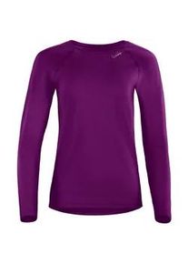 Langarmshirt WINSHAPE "AET118LS", Damen, Gr. XS, lila (schwarz plum), 85% Polyester, 15% Elasthan, Rundhals, Shirts Langarmshirt, Functional Light and Soft Long Sleeve Top