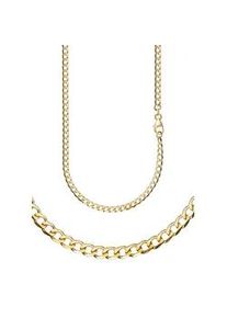 Collierkettchen Firetti "Schmuck Geschenk Gold 333 u. 585 Armband Kette Panzerkette diamantiert" Gr. 42, gold (gelbgoldfarben), Halsketten, Damen, 42, Gelbgold 333, B: 3,2mm, Made in Germany, B:3,2mm