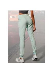 Loungepants French Connection, Damen, Gr. 44/46, N-Gr, gr&uuml;n (mint), Obermaterial: 70% Viskose, 25% Polyamid, 5% Elasthan, bestickt, unifarben, figurbetont lang, Hosen, schmale sportive Form, weich flie&szlig;end