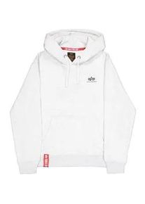 Hoodie Alpha Industries "Basic Hoodie SL", Herren, Gr. M, grau (pastel grau melange), Obermaterial: 80% Baumwolle, 20% Polyester, regular fit, Sweatshirts Hoodie