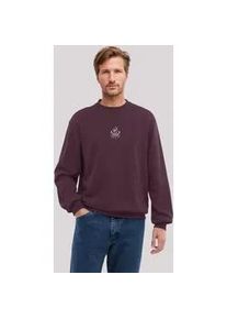 Sweatshirt F4NT4STIC "Knut & Jan Scribble Logo", Herren, Gr. 3XL, braun (maroon), Obermaterial: 80% Baumwolle, 20% Polyester, regular fit, Rundhals, ohne B&uuml;ndchen, Sweatshirts Sweatshirt, Premium Qualit&auml;t, Knut & Jan Hamburg