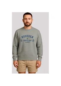 Sweatshirt F4NT4STIC "Knut & Jan Hamburg Noorden Collegiate", Herren, Gr. L, grau melange, Obermaterial: 80% Baumwolle, 20% Polyester, regular fit, Rundhals, ohne B&uuml;ndchen, Sweatshirts Sweatshirt, Premium Qualit&auml;t, Knut & Jan Hamburg