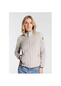 Fleecejacke Killtec "KOW 6 WMN KNTFLC JCKT", Damen, Gr. 46, wei&szlig;er sand, Obermaterial: 100% Polyester, Jacken Fleecejacke, &Uuml;bergangsjacke, windabweisend, mit Stehkragen