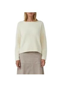 Strickpullover s.Oliver BLACK LABEL, Damen, Gr. 38, beige, Strick, Obermaterial: 74% Polyamid, 16% Viskose, 10% Polyester, unifarben, normal, U-Boot-Ausschnitt, Strickkante, Pullover Strickpullover, flauschig, mit U-Boot-Ausschnitt