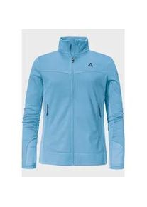 Sch&ouml;ffel Fleecejacke SCH&Ouml;FFEL "Hiking Fleece Jk Style Milagle WMS", Damen, Gr. 36, blau (8105, blau), Oberstoff: 100% Polyester; Futter: 100% Polyester, regular fit, hoch geschlossener Ausschnitt, Jacken Fleecejacke