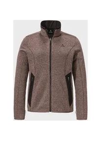 Sch&ouml;ffel Fleecejacke SCH&Ouml;FFEL "Hiking CIRC Fleece Jk Style Yew WMS", Damen, Gr. 44, lila (3905, braun), Oberstoff: 100% Polyester; Futter: 100% Polyester; Oberstoff Besatz: 100% Polyester, regular fit, hoch geschlossener Ausschnitt, Jacken Fleecejacke