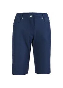 Bermudas DEPROC ACTIVE "KENORA URBAN Short & kurze Hose", Damen, Gr. 34 (XS), Normalgr&ouml;&szlig;en, blau (navy), 97% Polyester; 3% Elasthan, Hosen Bermudas, In melierter Optik