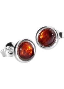 Paar Ohrstecker OSTSEE-SCHMUCK "OSTSEE-SCHMUCK Ohrstecker Classic 5 mm Ohrstecker Classic 5 mm", wei&szlig;, Ohrringe, Damen, 8mm rund, Silber 925 (Sterlingsilber)