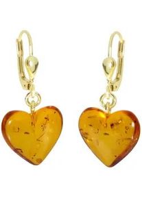 Paar Ohrh&auml;nger OSTSEE-SCHMUCK "OSTSEE-SCHMUCK Ohrh&auml;nger Herz 14 mm Ohrh&auml;nger Herz 14 mm", gelb, Ohrringe, Damen, 30x14mm, Gelbgold 333