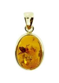 Kettenanh&auml;nger OSTSEE-SCHMUCK "OSTSEE-SCHMUCK Anh&auml;nger Classic 13x10 mm", gelb, Schmuckanh&auml;nger, Damen, 24 x 12mm, Gelbgold 333, 1,7 g, Kettenanh&auml;nger