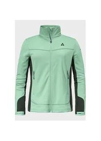 Sch&ouml;ffel Fleecejacke SCH&Ouml;FFEL "Hiking Fleece Jk Style Milagle WMS", Damen, Gr. 42, gr&uuml;n (6305, gr&uuml;n), Oberstoff: 100% Polyester; Futter: 100% Polyester, regular fit, hoch geschlossener Ausschnitt, Jacken Fleecejacke