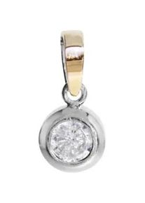 Kettenanh&auml;nger OSTSEE-SCHMUCK "OSTSEE-SCHMUCK Anh&auml;nger Sunny Exklusiv Anh&auml;nger Sunny Exklusiv", wei&szlig;, Schmuckanh&auml;nger, Damen, 19 x 9mm, Silber 925 (Sterlingsilber), 2 g, Kettenanh&auml;nger