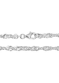 Silberkette OSTSEE-SCHMUCK "OSTSEE-SCHMUCK Kette Singapur 3,3 mm Kette Singapur 3,3 mm" Gr. 50, silber, Halsketten, Damen, 50cm, Silber 925 (Sterlingsilber), L: 42, Silberkette