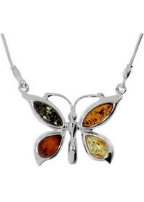 Collier OSTSEE-SCHMUCK "OSTSEE-SCHMUCK Collier Schmetterling Collier Schmetterling", silber, Halsketten, Damen, 45cm, Silber 925 (Sterlingsilber), L: 45, Collier