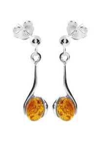 Paar Ohrh&auml;nger OSTSEE-SCHMUCK "OSTSEE-SCHMUCK Ohrh&auml;nger Lennja Ohrh&auml;nger Lennja", wei&szlig;, Ohrringe, Damen, 27x8mm, Silber 925 (Sterlingsilber)