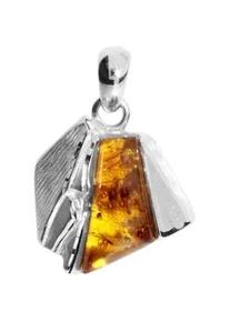 Kettenanh&auml;nger OSTSEE-SCHMUCK "OSTSEE-SCHMUCK Anh&auml;nger Mette Anh&auml;nger Mette", wei&szlig;, Schmuckanh&auml;nger, Damen, 25 x 18mm, Silber 925 (Sterlingsilber), 3,7 g, Kettenanh&auml;nger