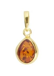 Kettenanh&auml;nger OSTSEE-SCHMUCK "OSTSEE-SCHMUCK Anh&auml;nger Enela Anh&auml;nger Enela", gelb, Schmuckanh&auml;nger, Damen, 24 x 11mm, Silber 925 (Sterlingsilber), 1,8 g, Kettenanh&auml;nger