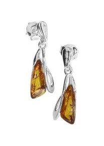 Paar Ohrh&auml;nger OSTSEE-SCHMUCK "OSTSEE-SCHMUCK Ohrh&auml;nger Terese Ohrh&auml;nger Terese", wei&szlig;, Ohrringe, Damen, 23 x 10mm, Silber 925 (Sterlingsilber)