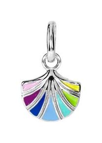 Kettenanh&auml;nger OSTSEE-SCHMUCK "OSTSEE-SCHMUCK Anh&auml;nger Bl&uuml;te Anh&auml;nger Bl&uuml;te", blau, Schmuckanh&auml;nger, Damen, 15 x 9mm, Silber 925 (Sterlingsilber), 0,5 g, Kettenanh&auml;nger