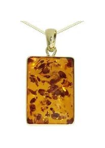 Kette mit Anh&auml;nger OSTSEE-SCHMUCK "OSTSEE-SCHMUCK Kette mit Anh&auml;nger Classic 22x15" Gr. 42, gold, Halsketten, Damen, 42cm, Gelbgold 333, L: 42