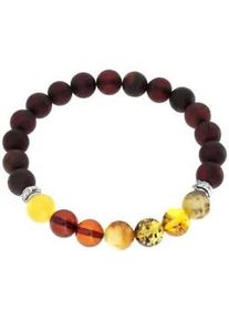 Armband OSTSEE-SCHMUCK "OSTSEE-SCHMUCK Armband Vivi 8 mm Armband Vivi 8 mm", braun, Armb&auml;nder, Damen, 19cm, Bernstein, Armband