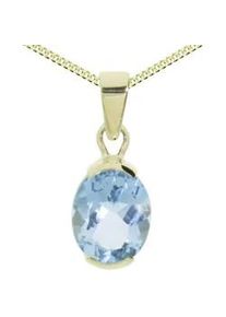 Kette mit Anh&auml;nger OSTSEE-SCHMUCK "OSTSEE-SCHMUCK Kette mit Anh&auml;nger Sophia 10x8 mm" Gr. 42, gold, Halsketten, Damen, 42cm, Gelbgold 333, L: 42