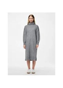 Strickkleid Pieces "PCMALOU LS ROLLNECK KNIT DRESS NOOS BC", Damen, Gr. M (38), N-Gr, grau (medium grau melange), Strick, Obermaterial: 65% Polyester, 17% Polyacryl, 10% Nylon, 5% Wolle, 3% Elasthan, meliert, unifarben, regular fit wadenlang, Rippstrickb&uuml;ndchen, Kleider Strickkleid