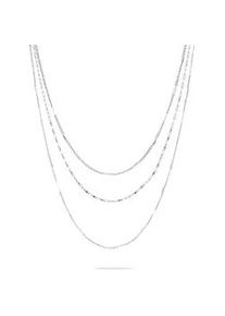 Kette ohne Anh&auml;nger Liebeskind Berlin "Schmuck Edelstahl Sparkling With Layers", silber (edelstahlfarben), Halsketten, Damen, Edelstahl, L: 58 B: 1mm, B:1mm