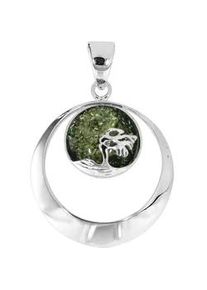 Kettenanh&auml;nger OSTSEE-SCHMUCK "OSTSEE-SCHMUCK Anh&auml;nger Windfl&uuml;chter 30 mm", wei&szlig;, Schmuckanh&auml;nger, Damen, 42 x 30mm, Silber 925 (Sterlingsilber), 7,7 g, Kettenanh&auml;nger