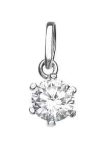 Kettenanh&auml;nger OSTSEE-SCHMUCK "OSTSEE-SCHMUCK Anh&auml;nger Folina 6 mm Anh&auml;nger Folina 6 mm", wei&szlig;, Schmuckanh&auml;nger, Damen, 16x7mm, Silber 925 (Sterlingsilber), 0,9 g, Kettenanh&auml;nger