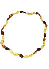 Gliederkette OSTSEE-SCHMUCK "OSTSEE-SCHMUCK Kette Tova Kette Tova" Gr. 45, braun, Halsketten, Damen, 45cm, Bernstein, L: 45, Gliederkette