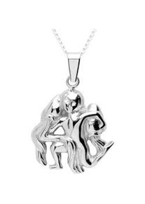 Kette mit Anh&auml;nger OSTSEE-SCHMUCK "OSTSEE-SCHMUCK Kette mit Anh&auml;nger Tierkreiszeichen Wassermann" Gr. 42, silber, Halsketten, Damen, 42cm, Silber 925 (Sterlingsilber), L: 42