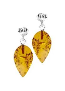 Paar Ohrh&auml;nger OSTSEE-SCHMUCK "OSTSEE-SCHMUCK Ohrh&auml;nger Nora Ohrh&auml;nger Nora", wei&szlig;, Ohrringe, Damen, 27 x 10mm, Silber 925 (Sterlingsilber)