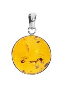 Kettenanh&auml;nger OSTSEE-SCHMUCK "OSTSEE-SCHMUCK Anh&auml;nger Classic 19 mm Anh&auml;nger Classic 19 mm", wei&szlig;, Schmuckanh&auml;nger, Damen, 30 x 20mm, Silber 925 (Sterlingsilber), 3,4 g, Kettenanh&auml;nger