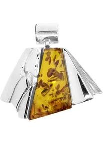 Kettenanh&auml;nger OSTSEE-SCHMUCK "OSTSEE-SCHMUCK Anh&auml;nger Mette Anh&auml;nger Mette", wei&szlig;, Schmuckanh&auml;nger, Damen, 32 x 30mm, Silber 925 (Sterlingsilber), 7,1 g, Kettenanh&auml;nger