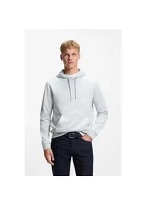 Kapuzensweatshirt BOSS ORANGE "Wetalk", Herren, Gr. 4XL, grau (light, pastel grau053), Sweatware, Obermaterial: 100% Baumwolle, regular fit h&uuml;ftlang, hoch geschlossener Ausschnitt, weit B&uuml;ndchen, Sweatshirts, mit gesticktem BOSS Markenlabel