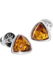 Paar Ohrstecker OSTSEE-SCHMUCK "OSTSEE-SCHMUCK Ohrstecker Classic 6x6x6 mm", wei&szlig;, Ohrringe, Damen, 7 x 7 x 7mm, Silber 925 (Sterlingsilber)