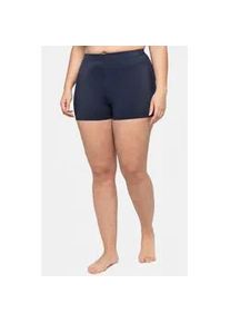 Badeshorts sheego, Damen, Gr. 46, Normalgr&ouml;&szlig;en, blau (marine), Elasthan, Polyamid, Badehosen Badeshorts