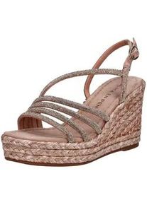 Keilsandalette Alma en Pena "Alma en Pena Sandalen Textil", Damen, Gr. 40, rosa (pink), Textil, Schuhe