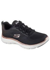 Sneaker Skechers "FLEX APPEAL 5.0", Damen, Gr. 41, rosa (schwarz, ros&eacute;goldfarben), Textil, Schuhe Sneaker, Trainingsschuh, Freizeitschuh in veganer Verarbeitung